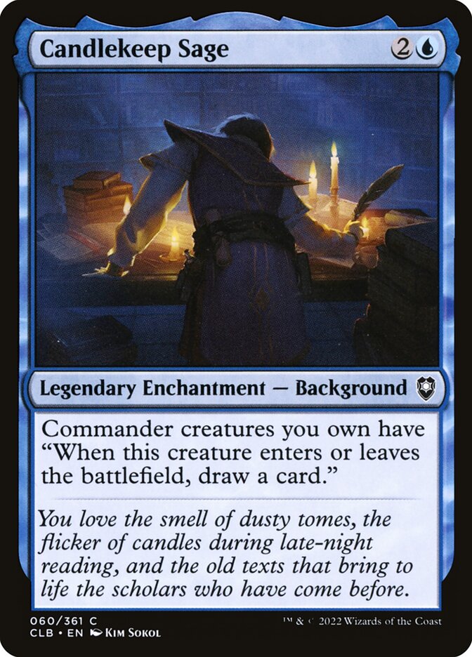 Candlekeep Sage 60 (Commander Legends: Battle for Baldur's Gate)  | Good Games Cannington