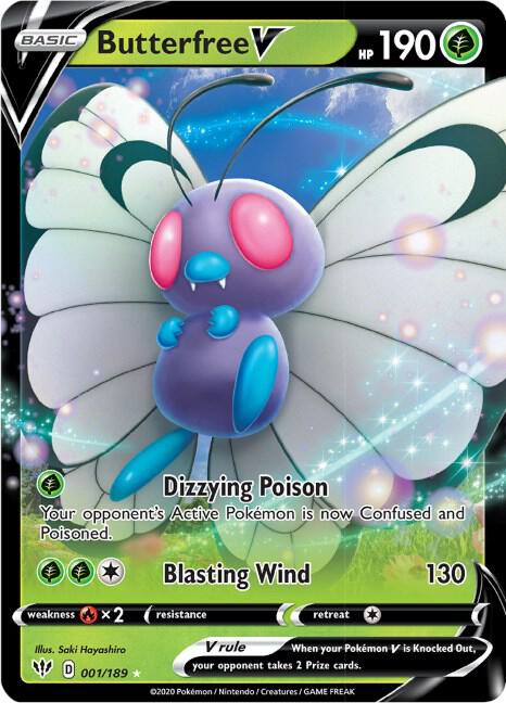 Butterfree V (SWSH03: Darkness Ablaze)  - Holofoil | Good Games Cannington