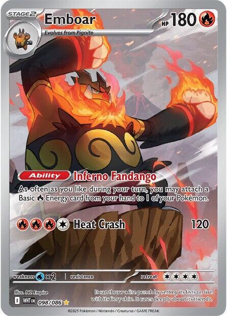 Emboar 098/086 (SV: White Flare)  - Holofoil | Good Games Cannington