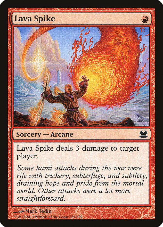 Lava Spike 121/229 (Modern Masters)  | Good Games Cannington