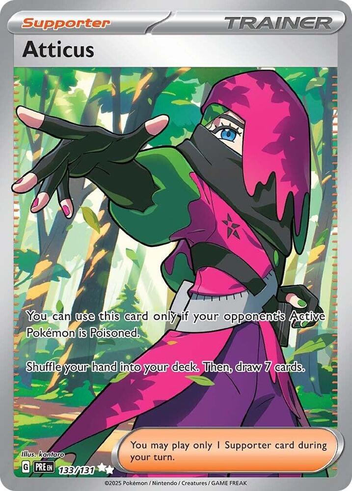 Atticus 133/131 (SV: Prismatic Evolutions)  - Holofoil | Good Games Cannington