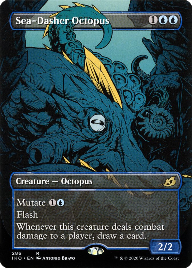 Sea-Dasher Octopus 286 (Ikoria: Lair of Behemoths)  - Foil | Good Games Cannington