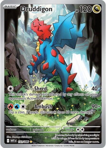 Druddigon 151/086 (SV: White Flare)  - Holofoil | Good Games Cannington
