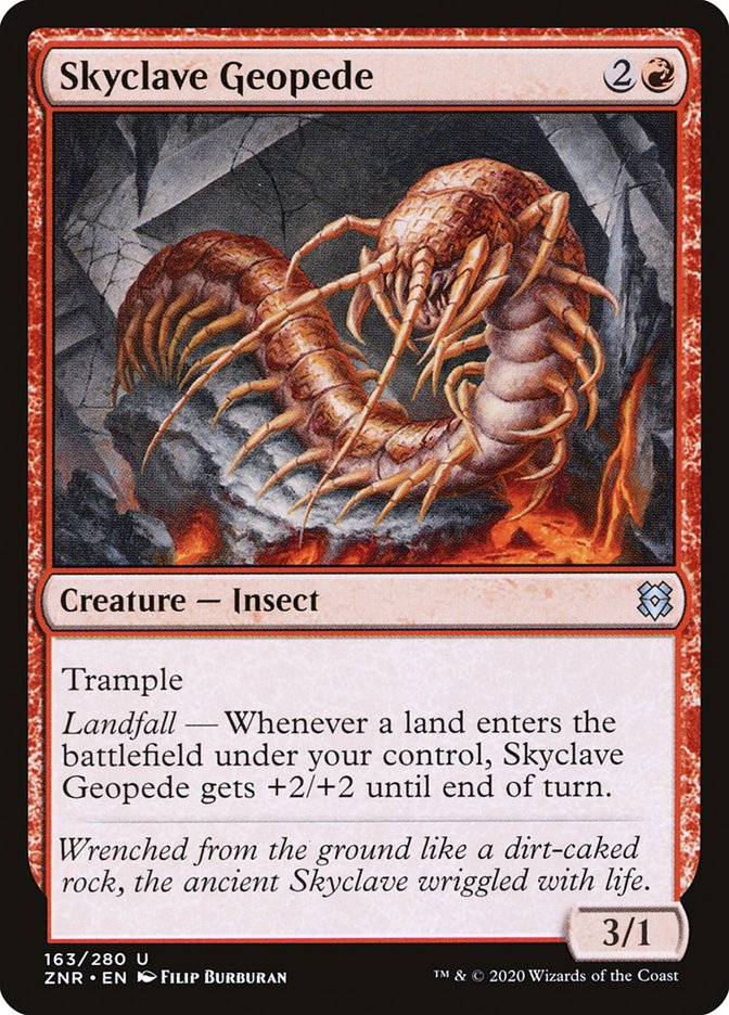 Skyclave Geopede 163 (Zendikar Rising)  | Good Games Cannington