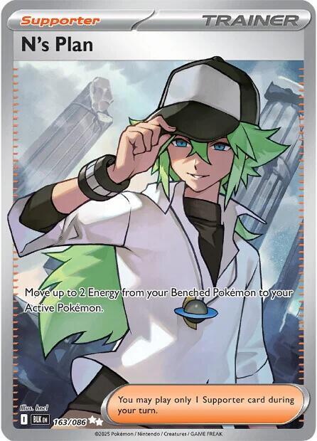 N's Plan 163/086 (SV: Black Bolt)  - Holofoil | Good Games Cannington