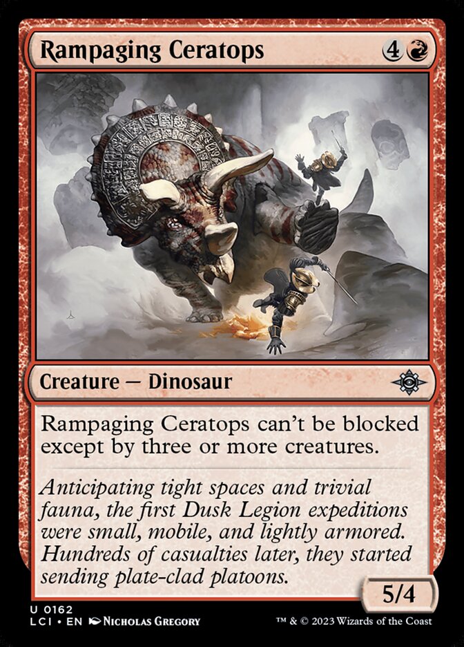 Rampaging Ceratops 162 (The Lost Caverns of Ixalan)  - Foil | Good Games Cannington
