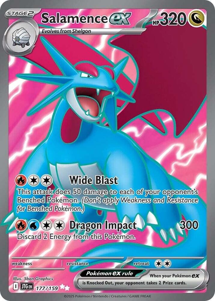 Salamence ex 177 159 177/159 (SV09: Journey Together)  - Holofoil | Good Games Cannington