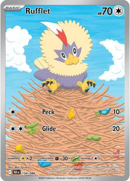 Rufflet 154/086 154/086 (SV: Black Bolt)  - Holofoil | Good Games Cannington