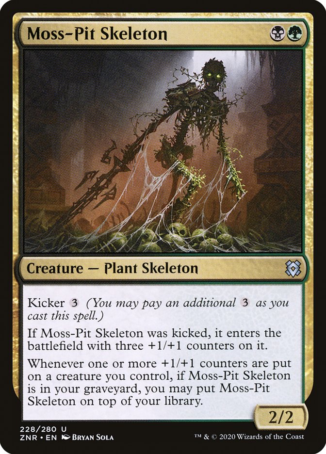 Moss-Pit Skeleton 228 (Zendikar Rising)  | Good Games Cannington