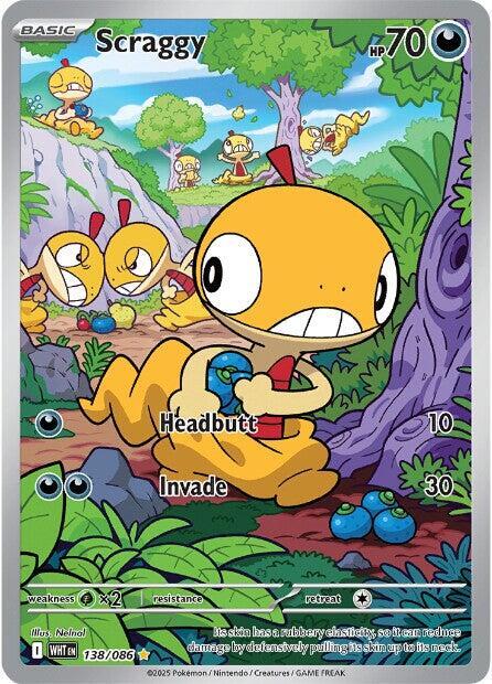 Scraggy 138/086 (SV: White Flare)  - Holofoil | Good Games Cannington