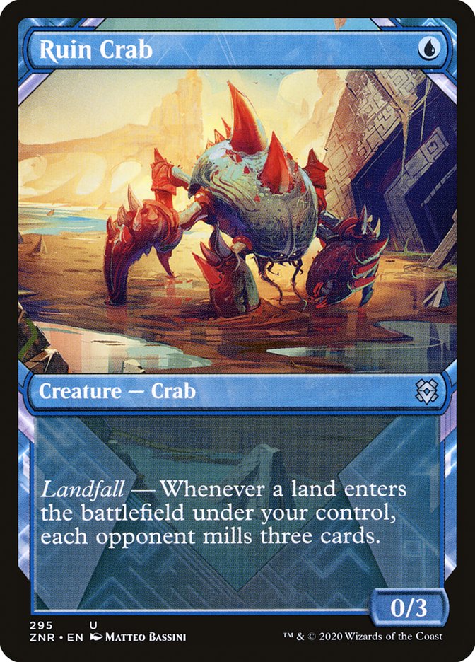 Ruin Crab Showcase 295 (Zendikar Rising)  - Foil | Good Games Cannington