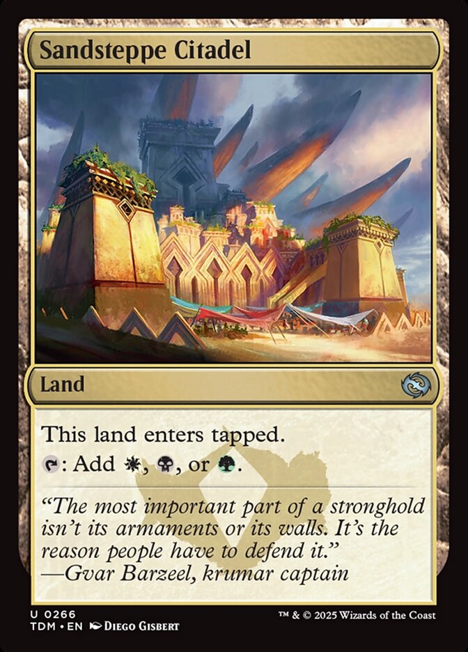 Sandsteppe Citadel 266 (Tarkir: Dragonstorm)  - Foil | Good Games Cannington