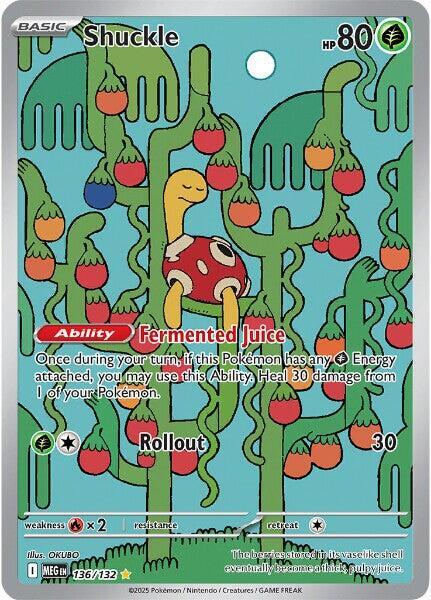 Shuckle 136/132 (ME01: Mega Evolution)  - Holofoil | Good Games Cannington