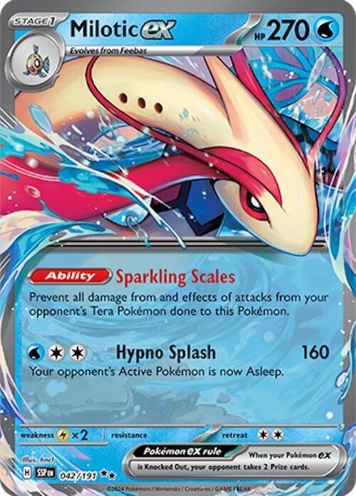 Milotic ex 042/191 (SV08: Surging Sparks)  - Holofoil | Good Games Cannington
