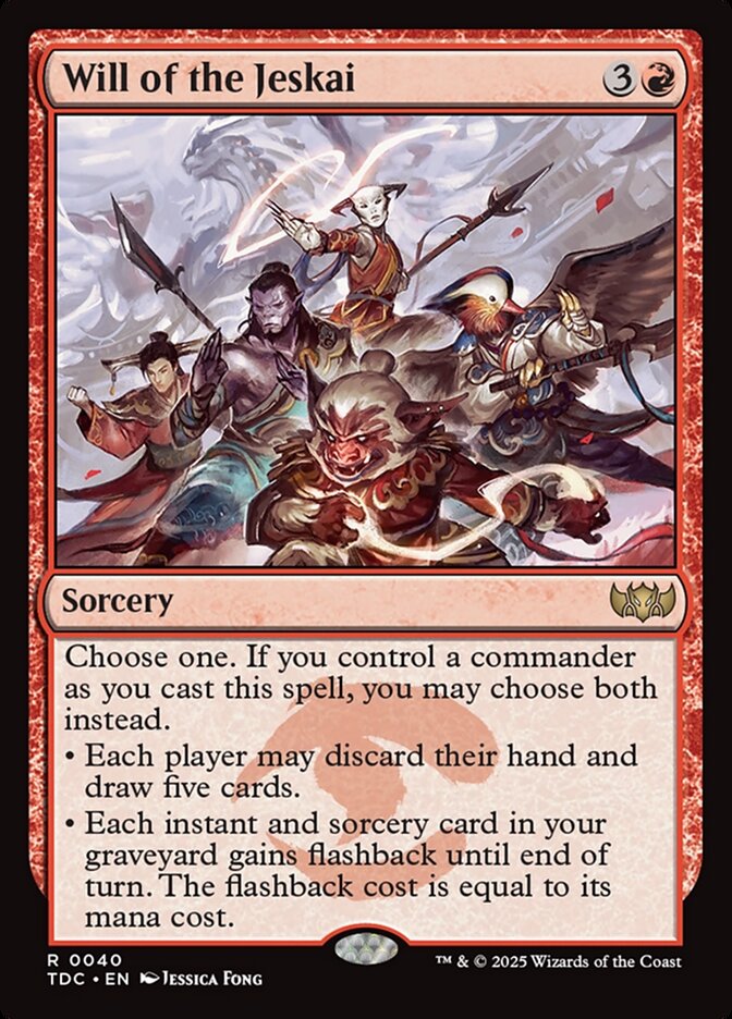 Will of the Jeskai 40 (Commander: Tarkir: Dragonstorm)  | Good Games Cannington