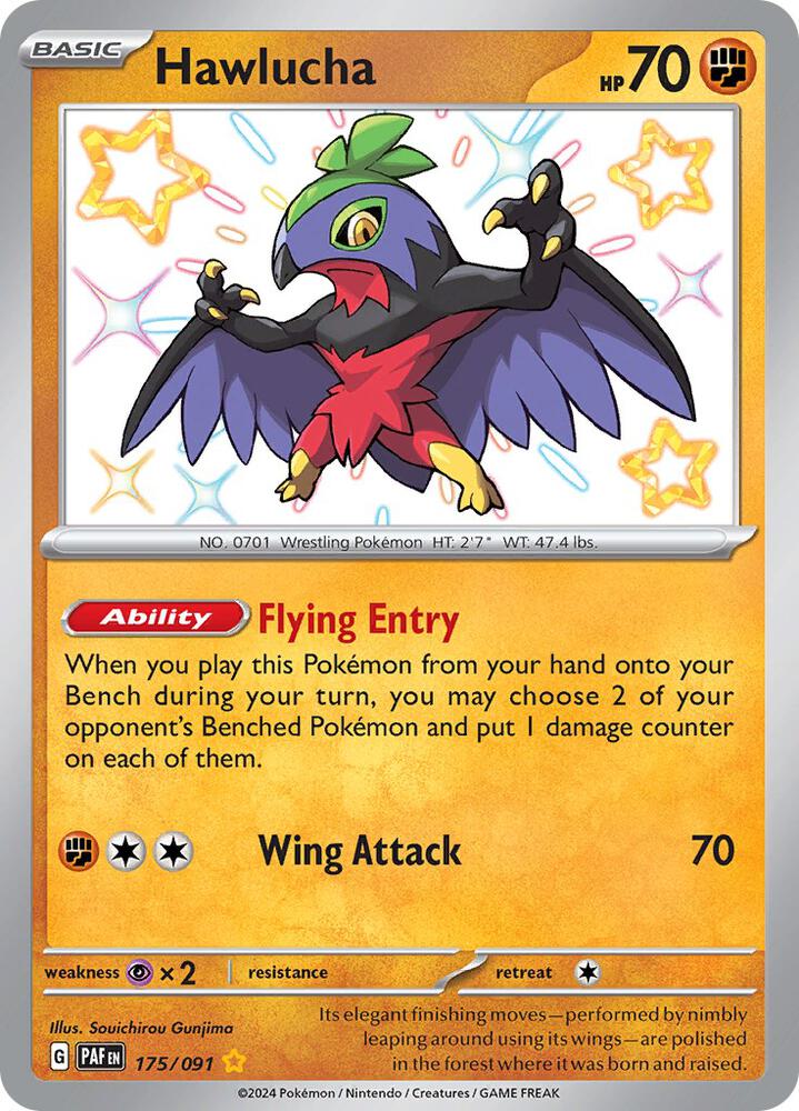 Hawlucha 175/091 (SV: Paldean Fates)  - Holofoil | Good Games Cannington
