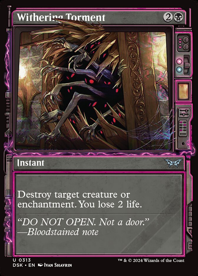 Withering Torment 313 (Duskmourn: House of Horror)  - Foil | Good Games Cannington