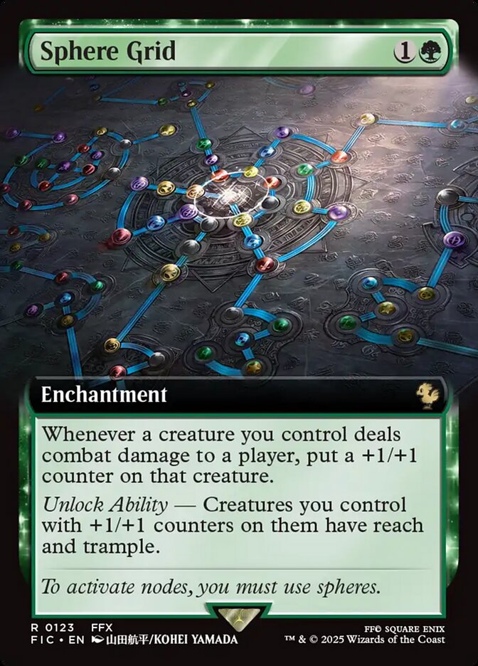 Sphere Grid 123 (Commander: FINAL FANTASY)  - Extended Art | Good Games Cannington