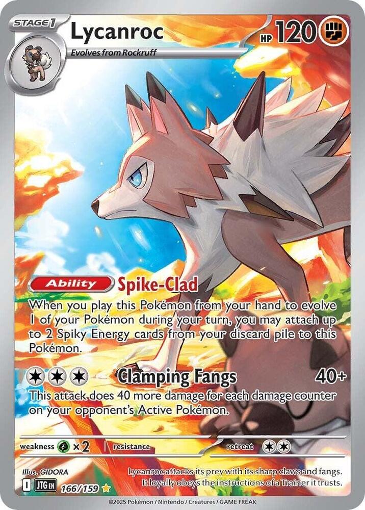 Lycanroc 166 159 166/159 (SV09: Journey Together)  - Holofoil | Good Games Cannington