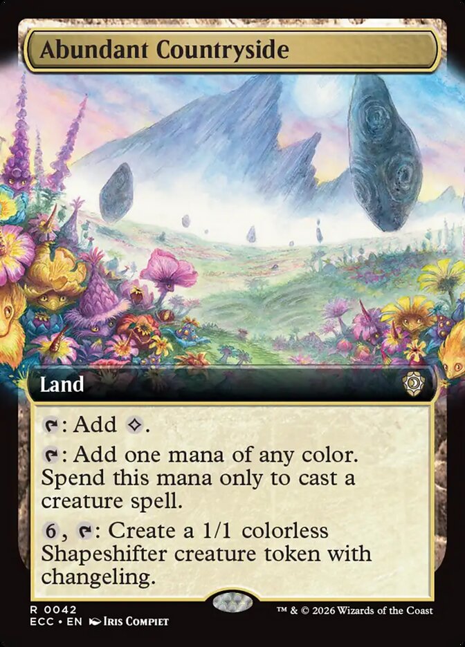 Abundant Countryside  42/176 (Commander: Lorwyn Eclipsed)  - Extended Art  | Good Games Cannington