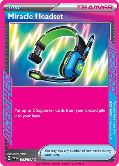 Miracle Headset 183/191 (SV08: Surging Sparks)  - Holofoil | Good Games Cannington