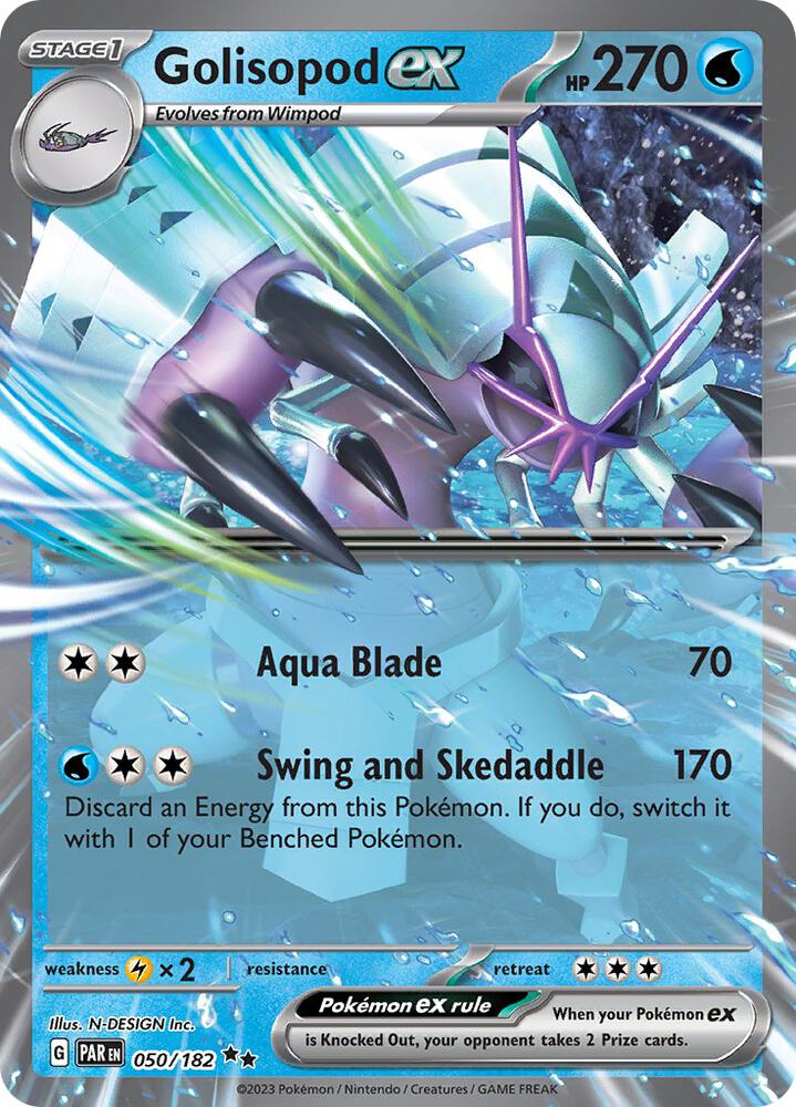 Golisopod ex 050/182 (SV04: Paradox Rift)  - Holofoil | Good Games Cannington