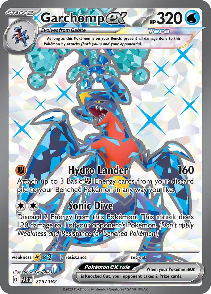 Garchomp ex 219/182 (SV04: Paradox Rift)  - Holofoil | Good Games Cannington