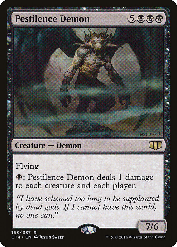 Pestilence Demon 153/337 (Commander 2014)  | Good Games Cannington