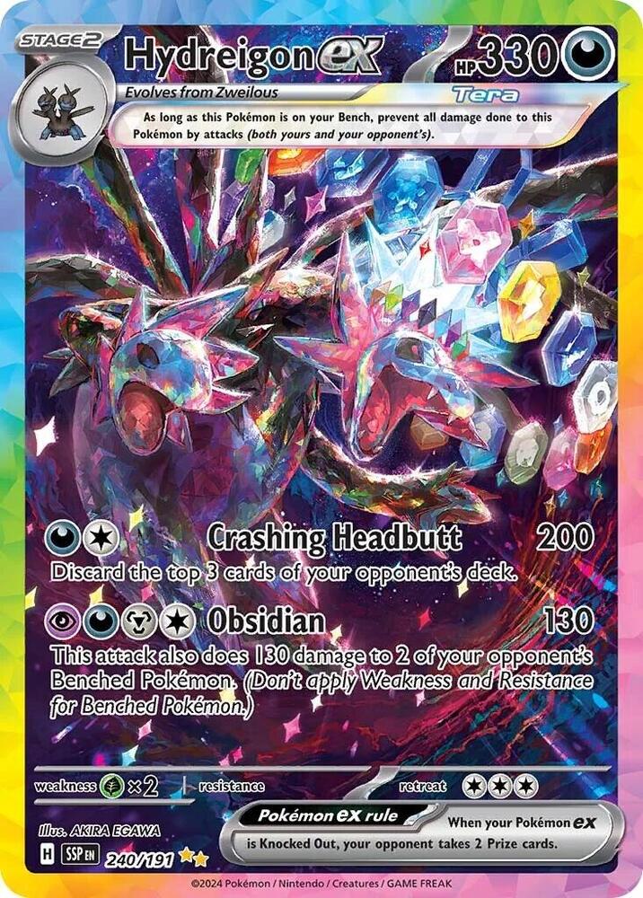 Hydreigon ex 240/191 (SV08: Surging Sparks)  - Holofoil | Good Games Cannington