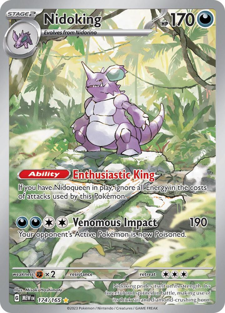 Nidoking 174/165 (SV: Scarlet & Violet 151)  - Holofoil | Good Games Cannington