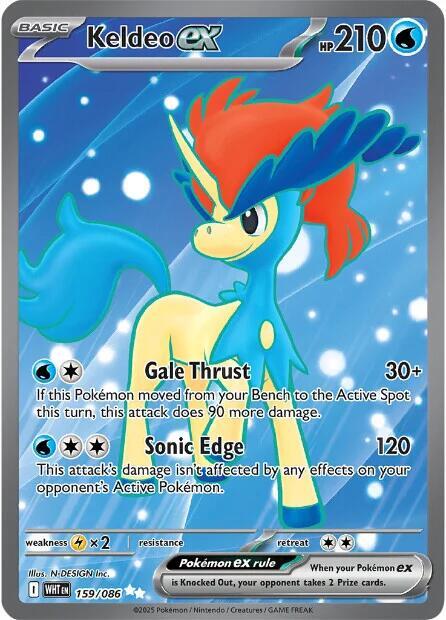 Keldeo ex 159/086 (SV: White Flare)  - Holofoil | Good Games Cannington
