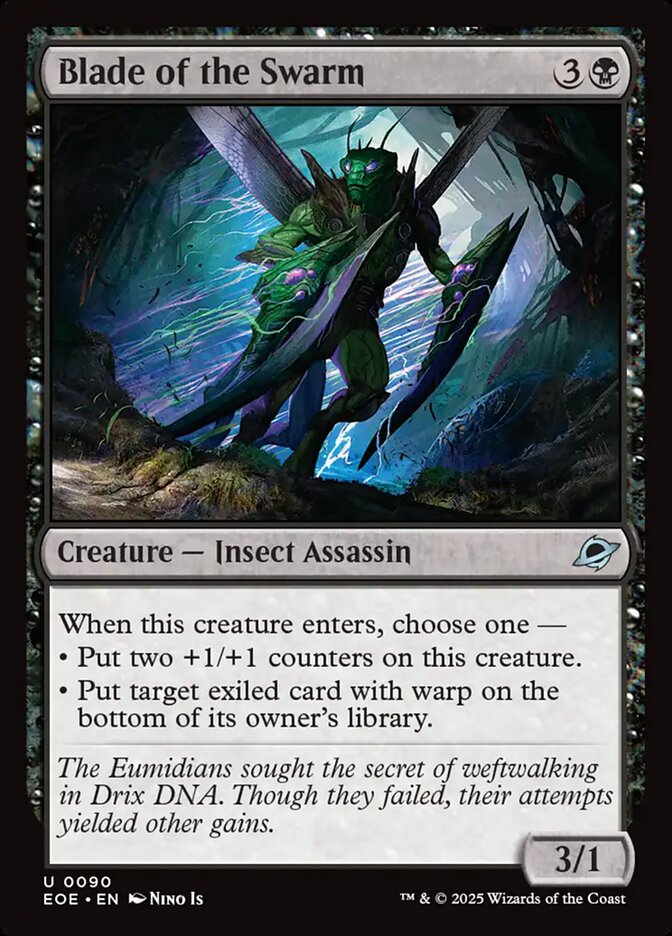 Blade of the Swarm 90 (Edge of Eternities)  - Foil | Good Games Cannington