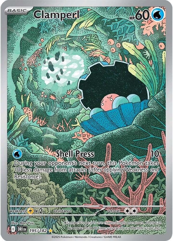 Clamperl 195/182 195/182 (SV10: Destined Rivals)  - Holofoil | Good Games Cannington