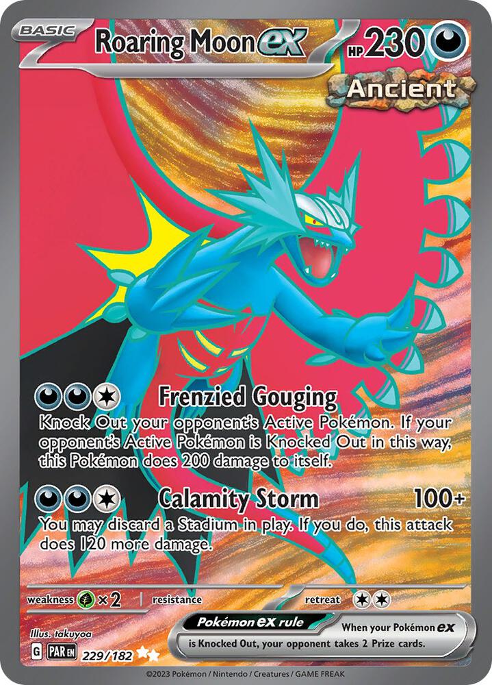 Roaring Moon ex 229/182 (SV04: Paradox Rift)  - Holofoil | Good Games Cannington