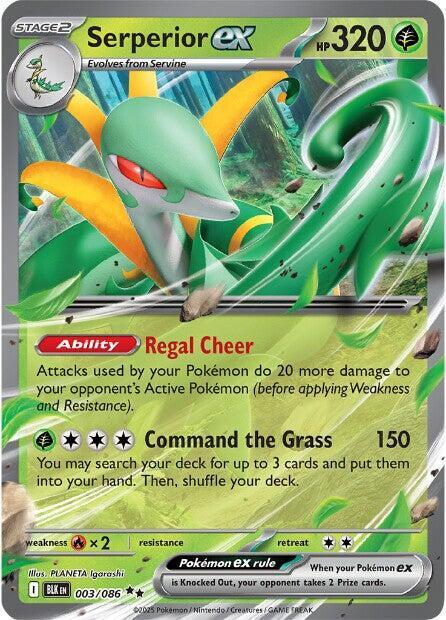 Serperior ex 003/086 (SV: Black Bolt)  - Holofoil | Good Games Cannington