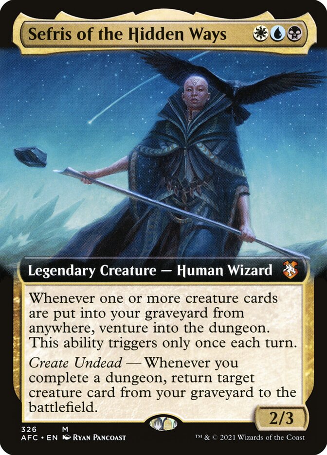 Sefris of the Hidden Ways Extended Art 326 (Commander: Adventures in the Forgotten Realms)  | Good Games Cannington