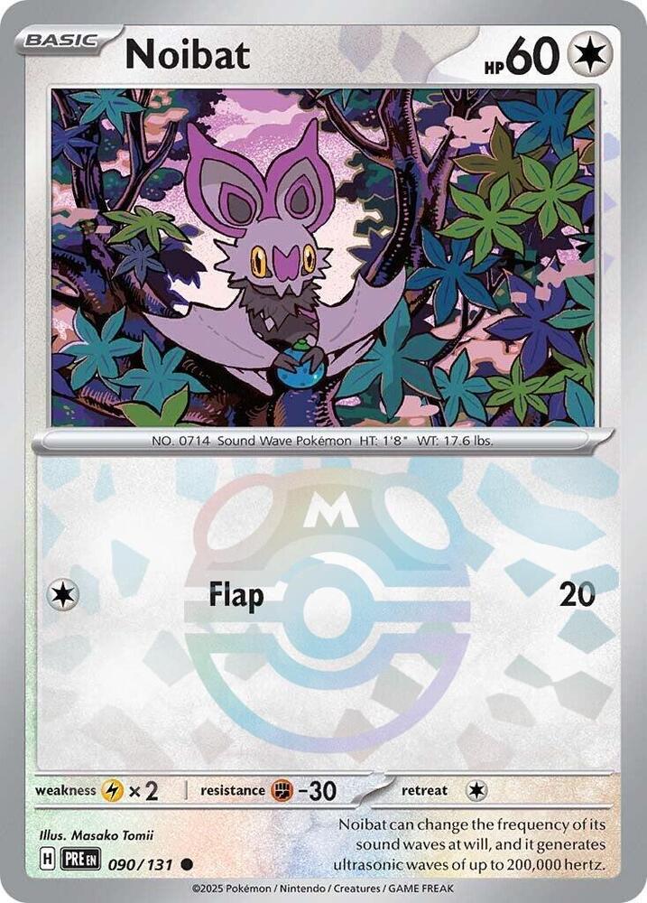 Noibat 090/131 (SV: Prismatic Evolutions)  - Master Ball Holofoil | Good Games Cannington