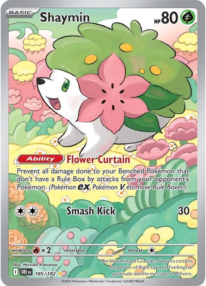 Shaymin 185/182 (SV10: Destined Rivals)  - Holofoil | Good Games Cannington