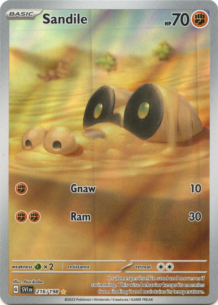Sandile 216/198 (SV01: Scarlet & Violet Base Set)  - Holofoil | Good Games Cannington