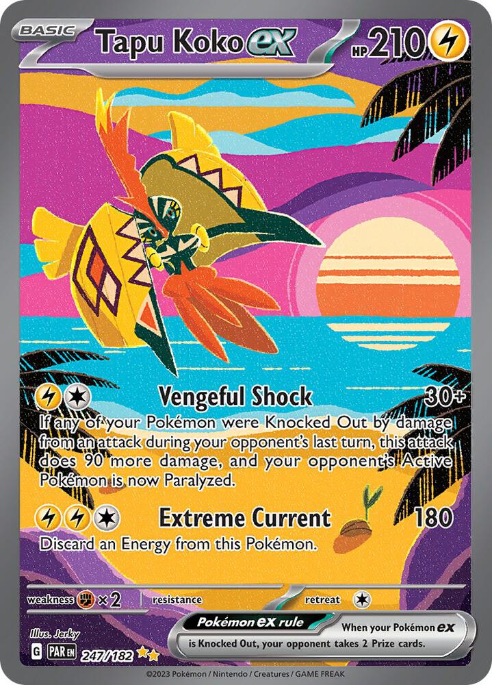 Tapu Koko ex 247/182 (SV04: Paradox Rift)  - Holofoil | Good Games Cannington