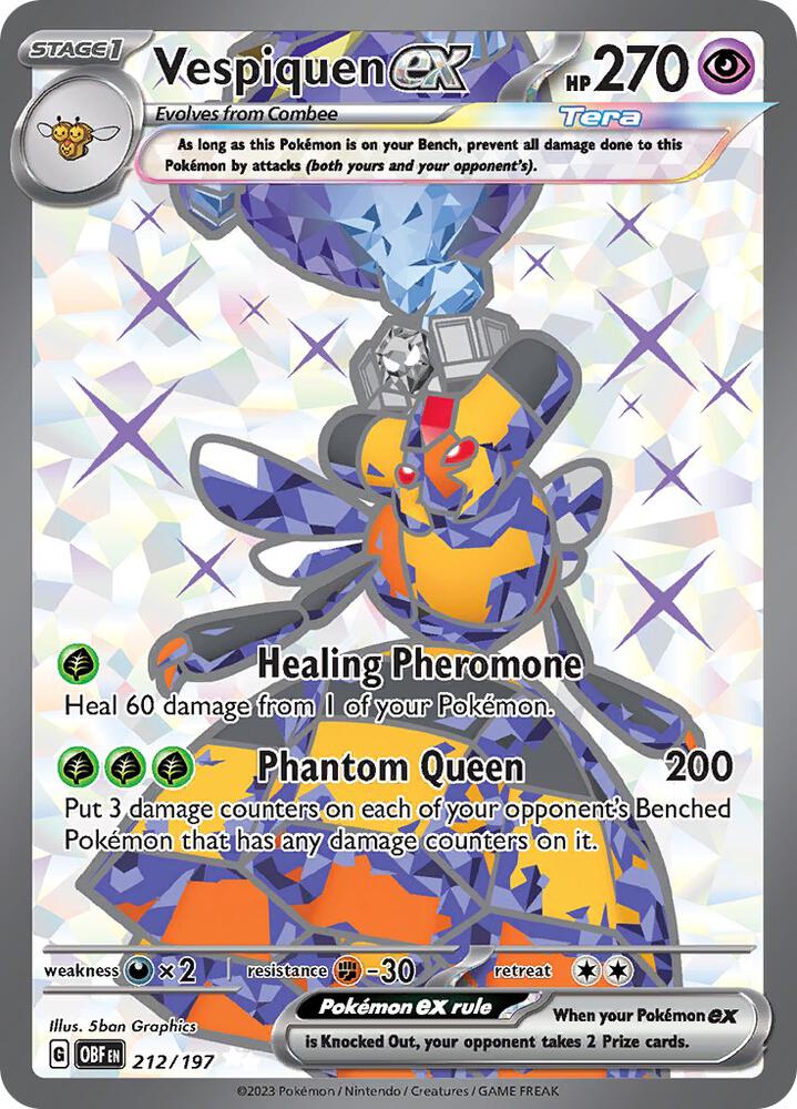 Vespiquen ex 212 197 (SV03: Obsidian Flames)  - Holofoil | Good Games Cannington