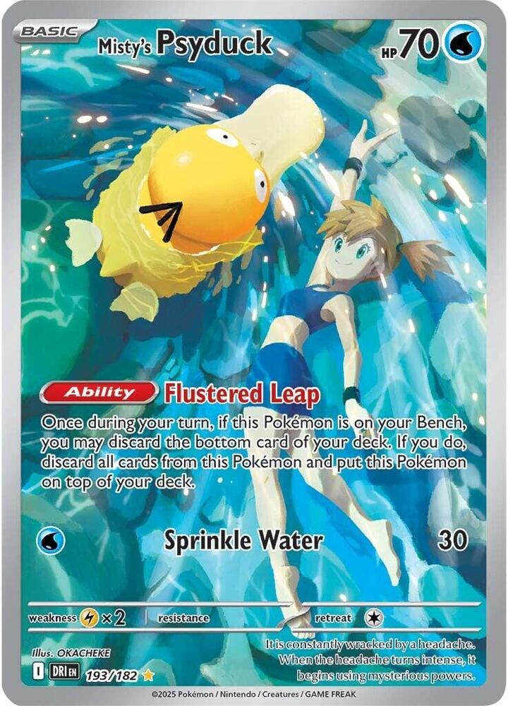 Misty's Psyduck  193/182 (SV10: Destined Rivals)  - Holofoil | Good Games Cannington