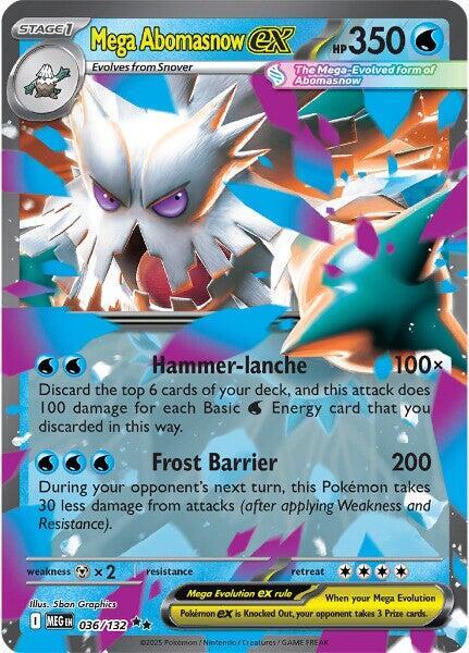 Mega Abomasnow ex 036 132 (ME01: Mega Evolution)  - Holofoil | Good Games Cannington
