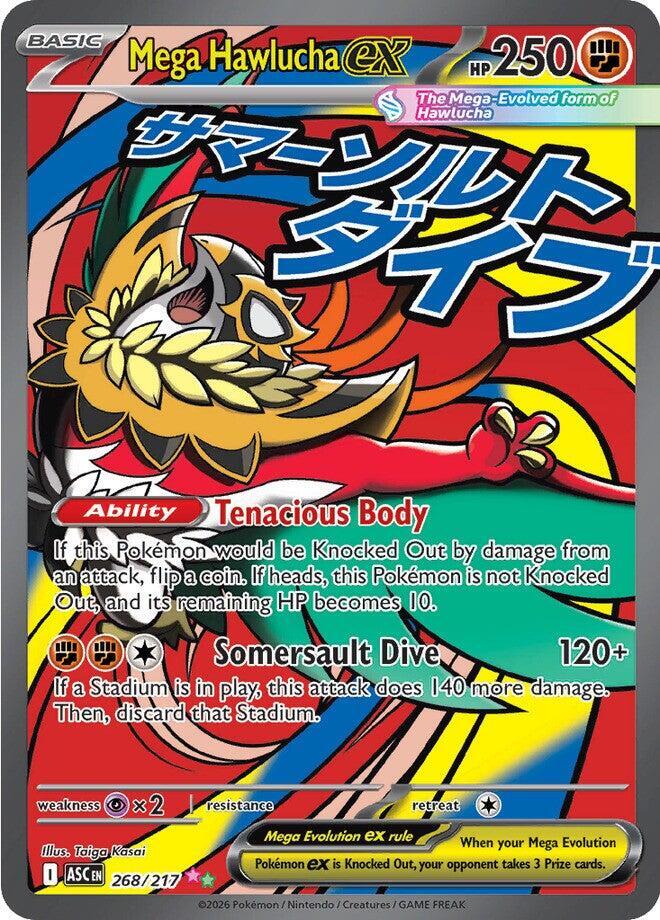 Mega Hawlucha ex 268 217 (ME: Ascended Heroes)  - Holofoil | Good Games Cannington