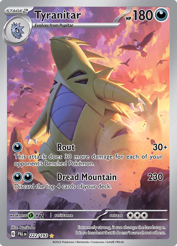 Tyranitar 222/193 (SV02: Paldea Evolved)  - Holofoil | Good Games Cannington