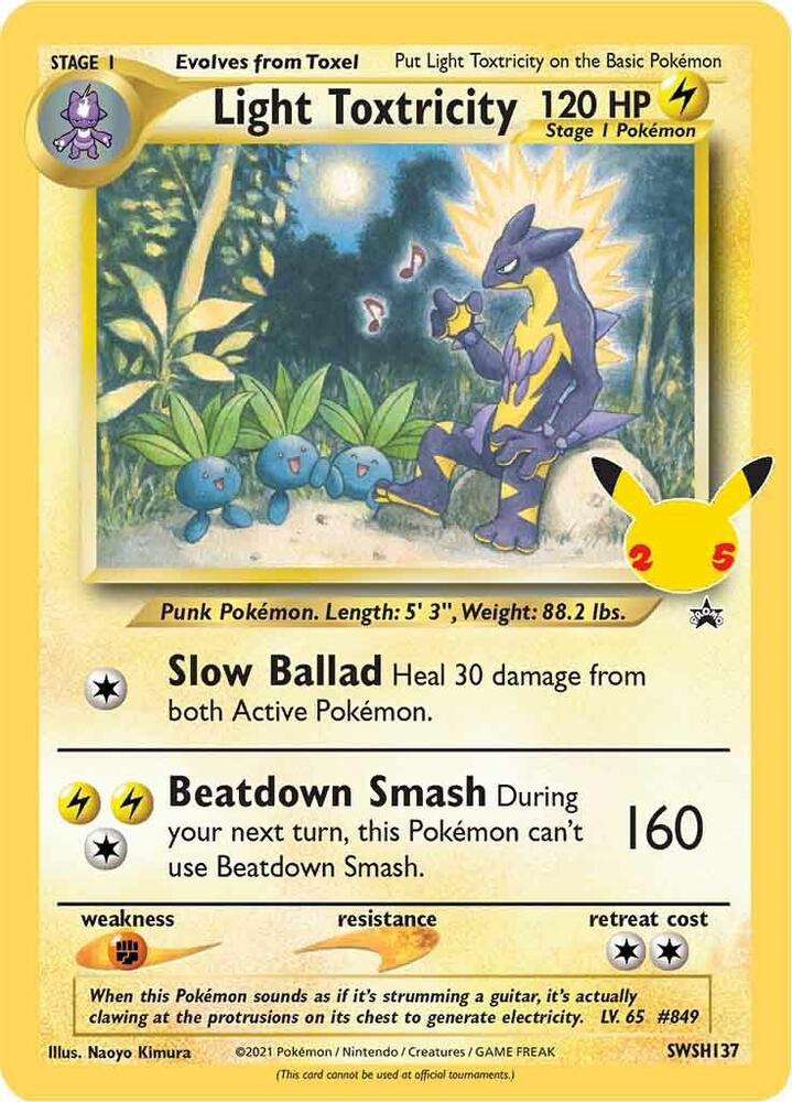 Light Toxtricity SWSH137 (SWSH: Sword & Shield Promo Cards)  - Holofoil | Good Games Cannington