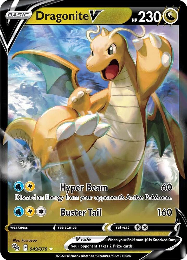 Dragonite V 049/078 (Pokemon GO)  - Holofoil | Good Games Cannington