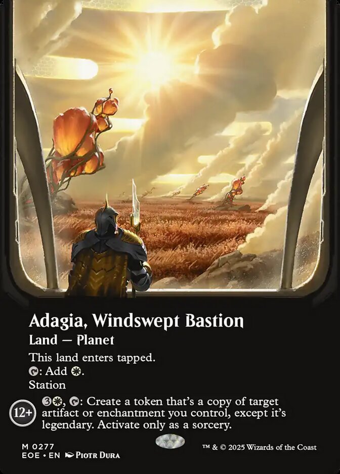 Adagia, Windswept Bastion 277 (Edge of Eternities)  - Borderless | Good Games Cannington