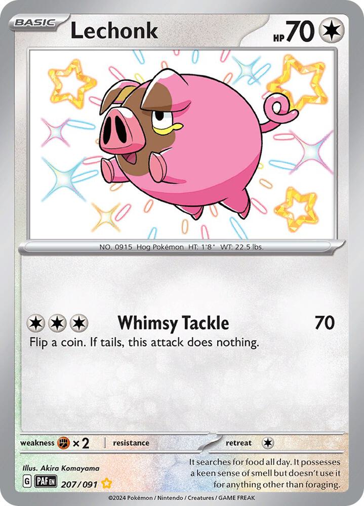Lechonk 207/091 (SV: Paldean Fates)  - Holofoil | Good Games Cannington