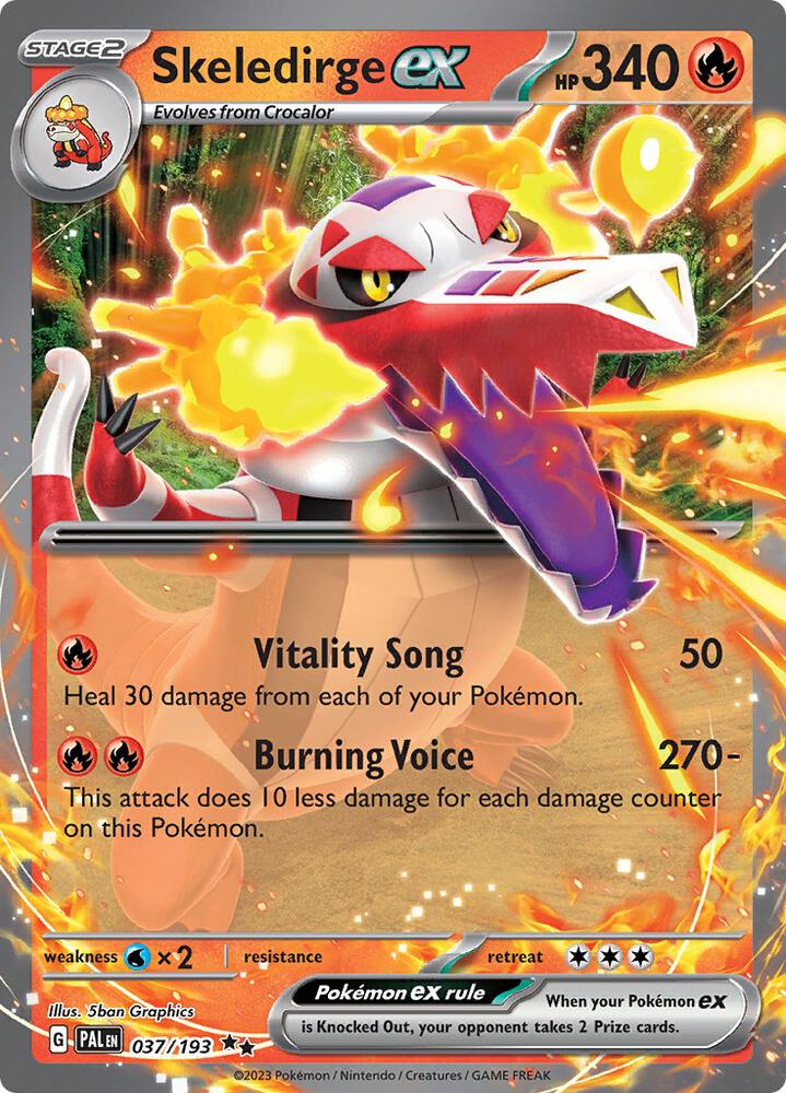 Skeledirge ex 037/193 (SV02: Paldea Evolved)  - Holofoil | Good Games Cannington